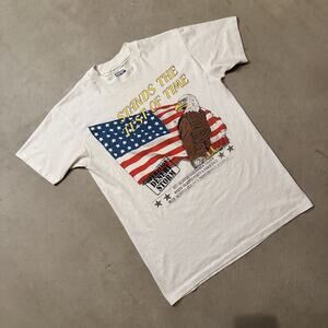 Vintage 1991 Hanes Operation Desert Storm US Military Single Stitch Shirt Size M